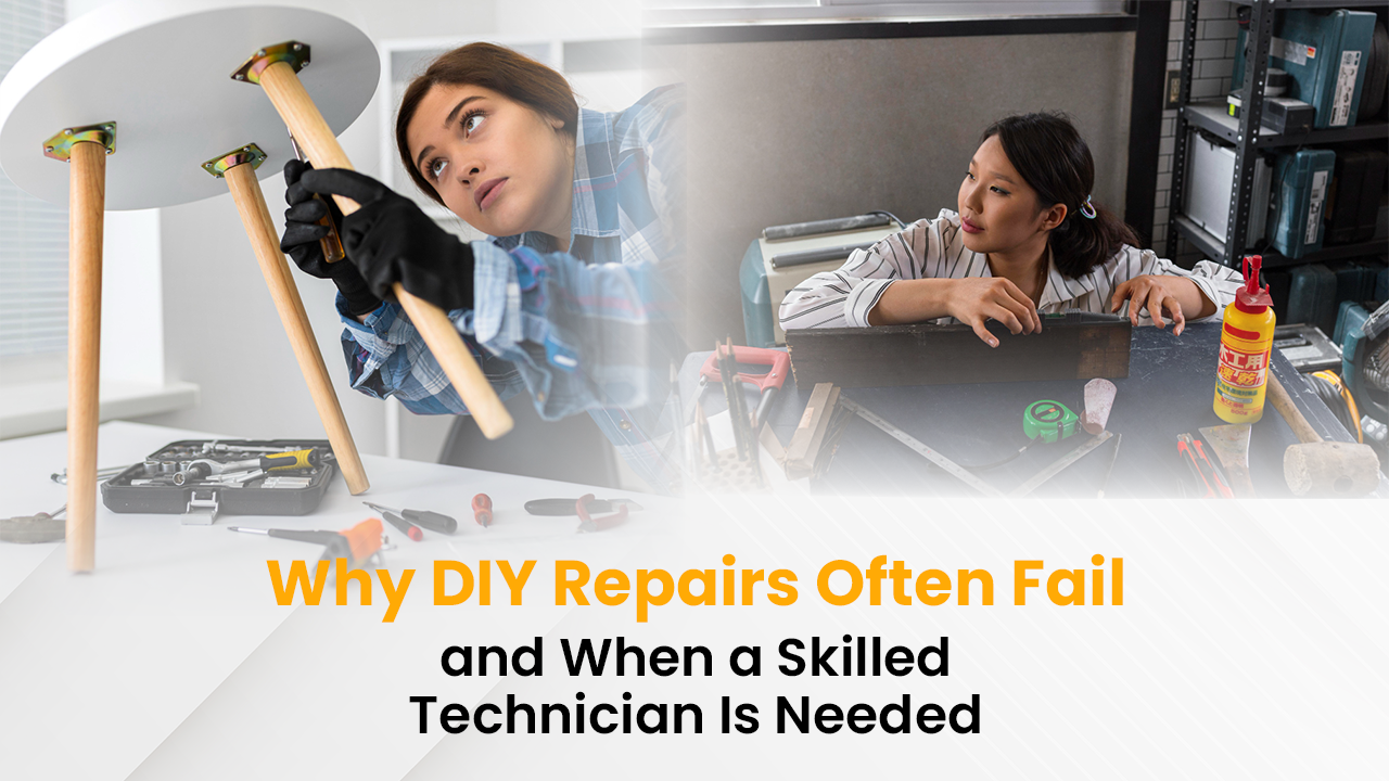 Why DIY Repairs Fail & When to Call a Technician