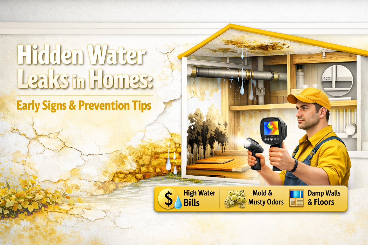 Hidden Water Leaks in Homes: Early Signs & Prevention Tips