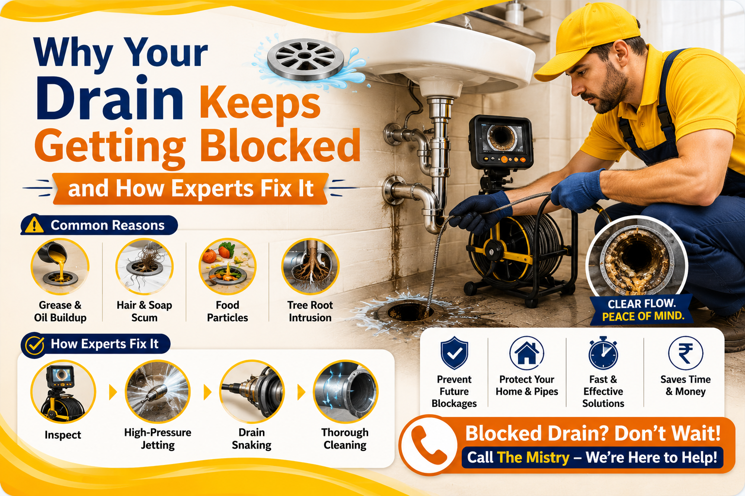 Why Your Drain Keeps Getting Blocked and How Experts Fix It