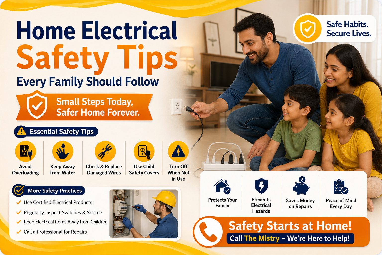 Home Electrical Safety Tips Every Family Should Follow