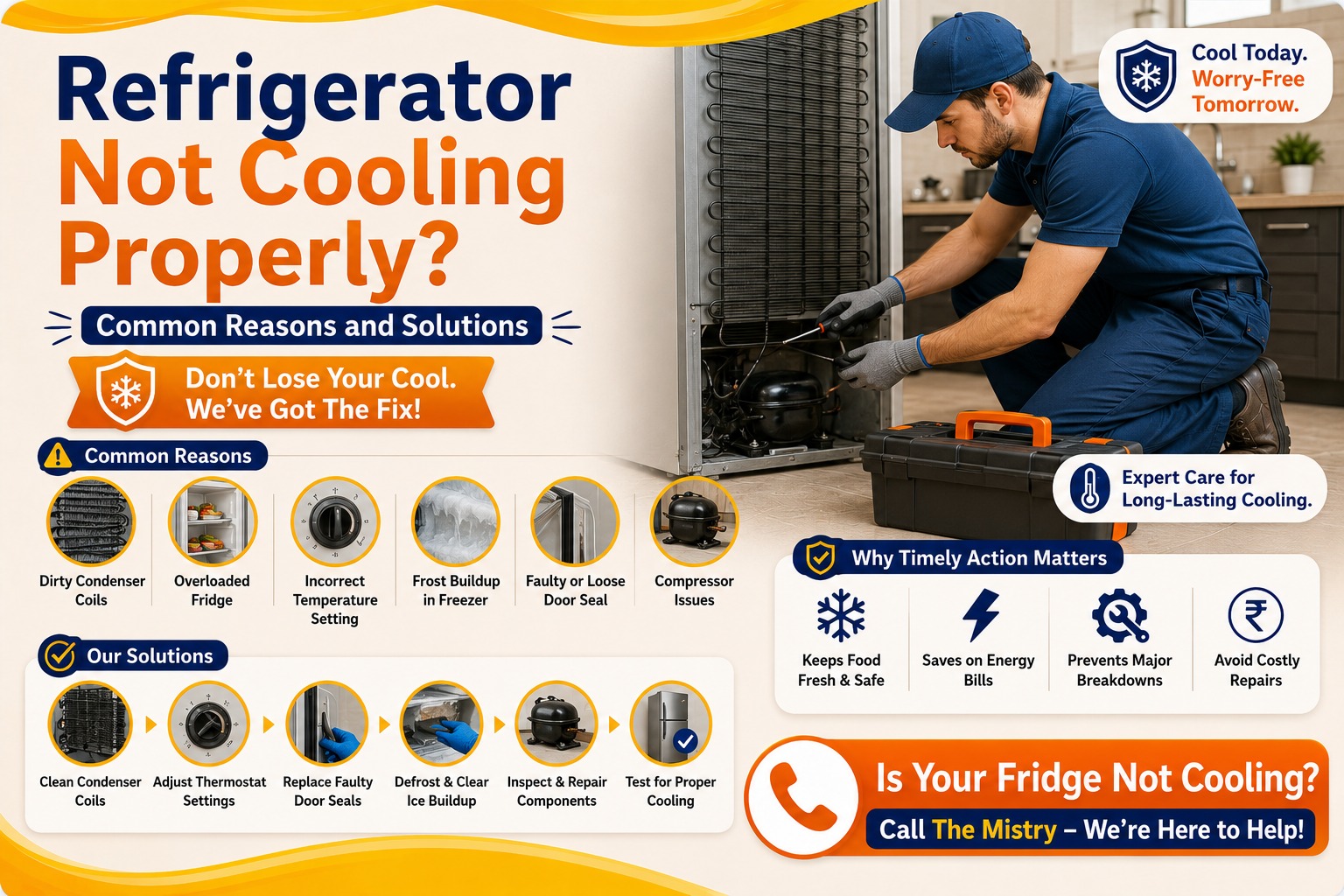 Refrigerator Not Cooling Properly? Common Causes & Easy Solutions