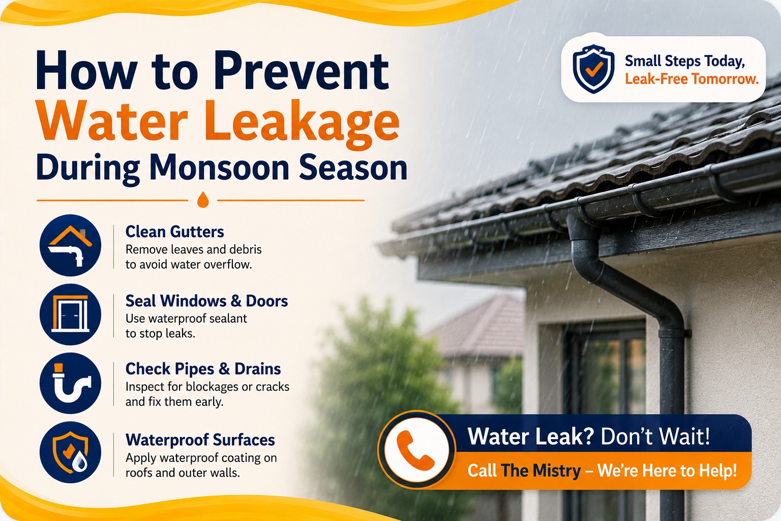 How to Prevent Water Leakage During Monsoon Season: Essential Home Protection Tips